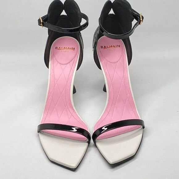 Balmain Eden 95MM Colorblocked Patent Leather Sandals size 37 - Picture 5 of 14